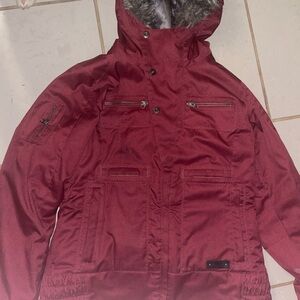 Burton Women’s Deep Red Dry ride Puffer Jacket
